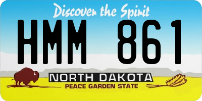 ND license plate HMM861