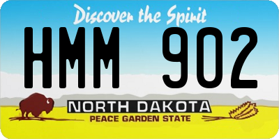 ND license plate HMM902