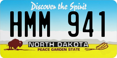 ND license plate HMM941