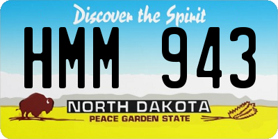 ND license plate HMM943