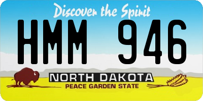 ND license plate HMM946