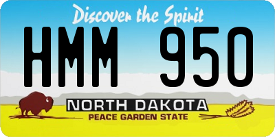 ND license plate HMM950
