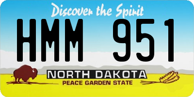 ND license plate HMM951
