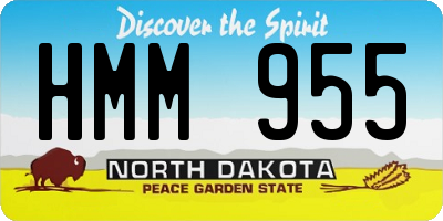ND license plate HMM955