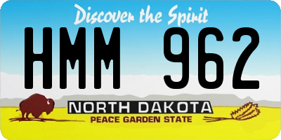 ND license plate HMM962