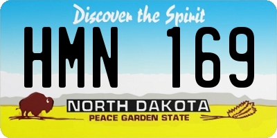 ND license plate HMN169