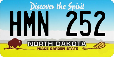 ND license plate HMN252