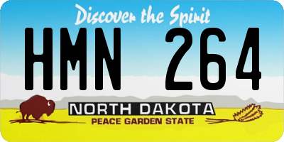 ND license plate HMN264