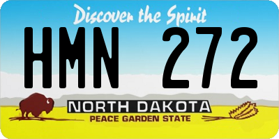 ND license plate HMN272
