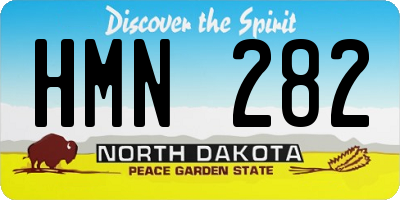 ND license plate HMN282
