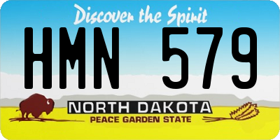 ND license plate HMN579