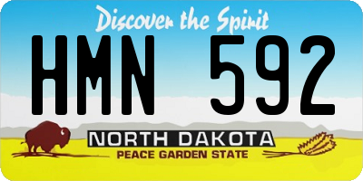 ND license plate HMN592
