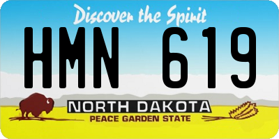 ND license plate HMN619