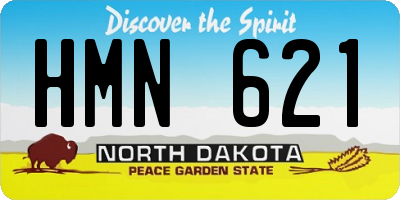 ND license plate HMN621