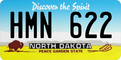 ND license plate HMN622