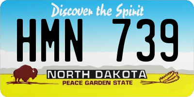 ND license plate HMN739