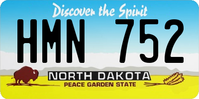 ND license plate HMN752