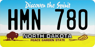 ND license plate HMN780