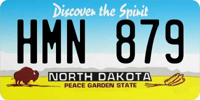 ND license plate HMN879