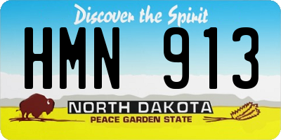 ND license plate HMN913