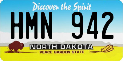 ND license plate HMN942