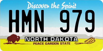 ND license plate HMN979