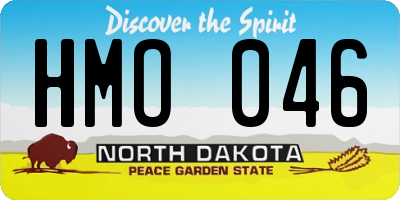 ND license plate HMO046