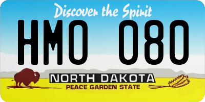 ND license plate HMO080