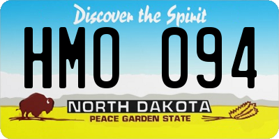 ND license plate HMO094