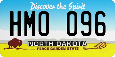 ND license plate HMO096