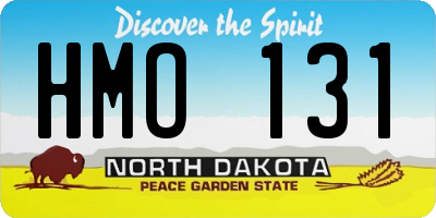 ND license plate HMO131