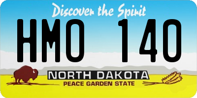 ND license plate HMO140