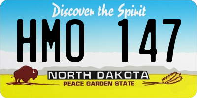 ND license plate HMO147
