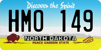 ND license plate HMO149