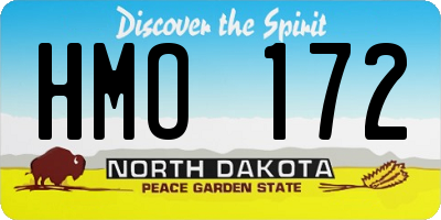 ND license plate HMO172