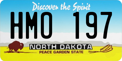 ND license plate HMO197