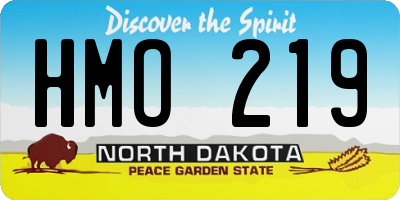 ND license plate HMO219