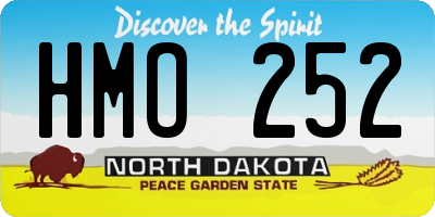 ND license plate HMO252