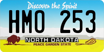ND license plate HMO253