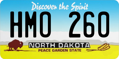 ND license plate HMO260