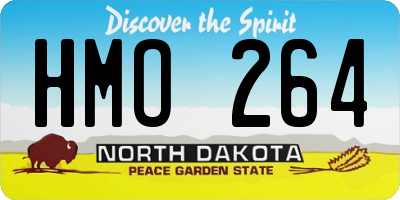 ND license plate HMO264