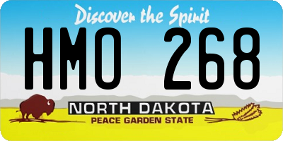ND license plate HMO268