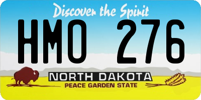 ND license plate HMO276