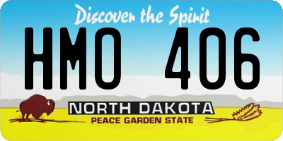 ND license plate HMO406