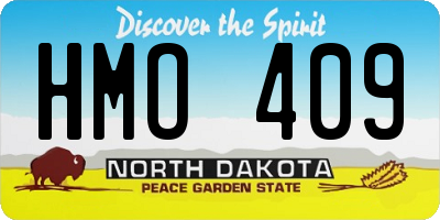 ND license plate HMO409