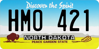 ND license plate HMO421