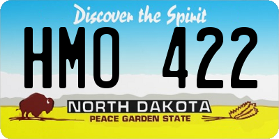 ND license plate HMO422