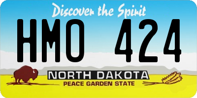 ND license plate HMO424