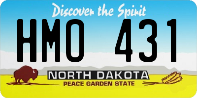 ND license plate HMO431