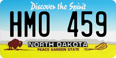 ND license plate HMO459
